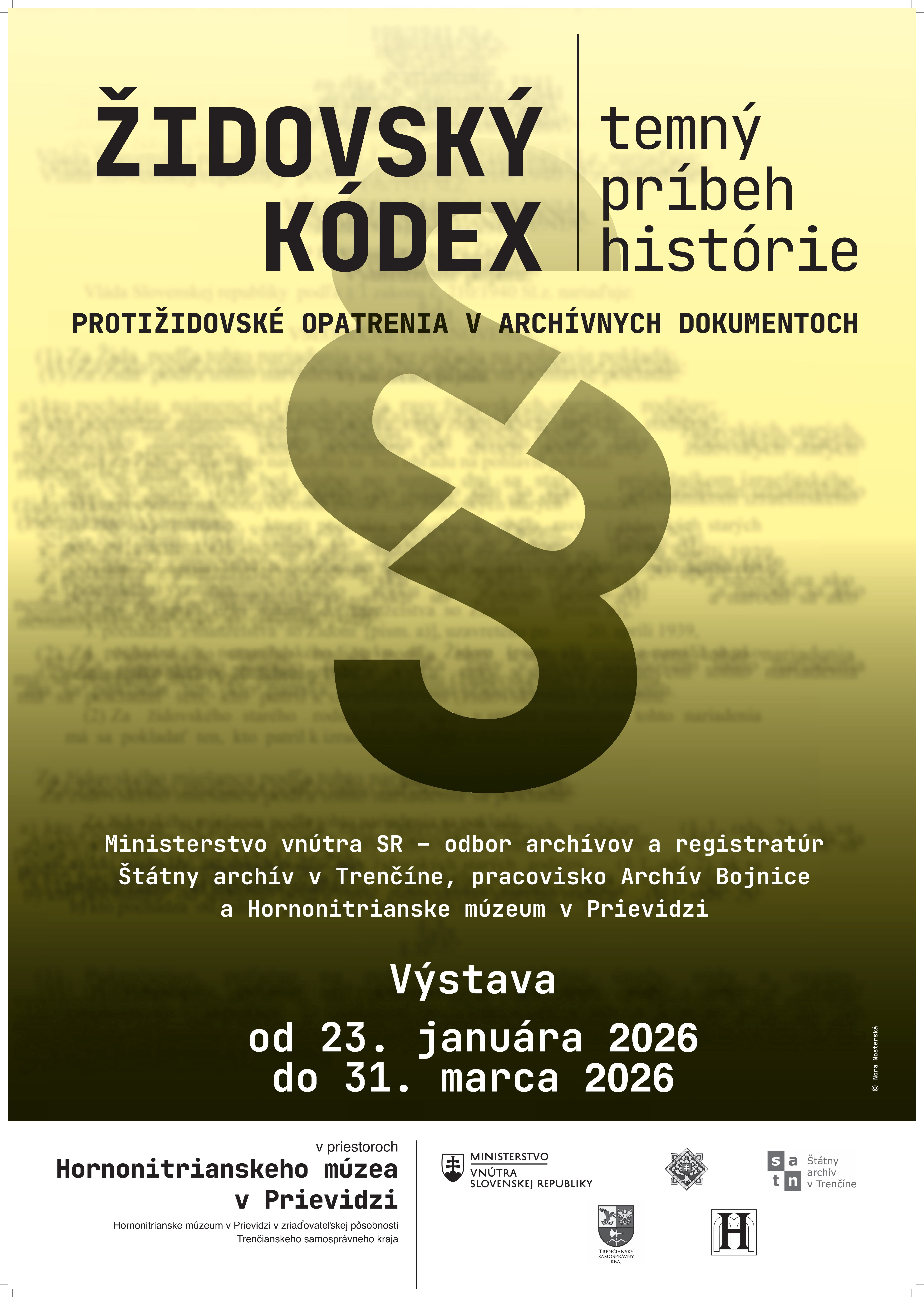 Pozvánka na výstavu Židovský kódex